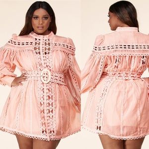 ✨LAST 1-3X✨Blush -Diamond Crochet Mini